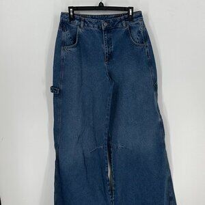 Women's ASOS Reclaimed Vintage Y2K Skater Wide Leg Jeans 30